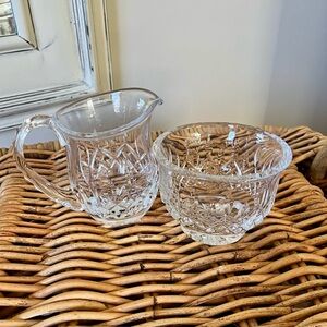 Rogaska Crystal Creamer and Sugar Bowl Set